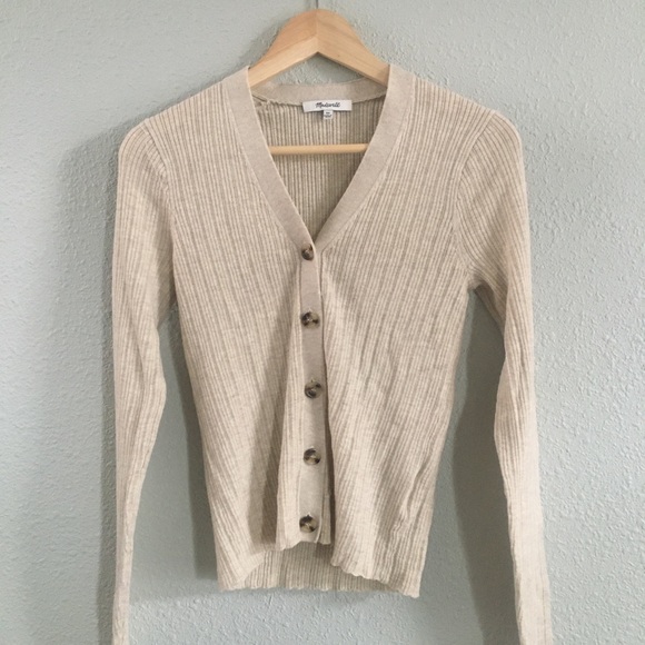 Madewell Pointelle Ribbed Cardigan 